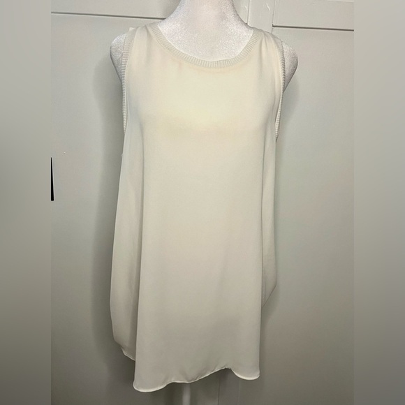 LOFT Cream Sleeveless Top - Size XL - Picture 1 of 6